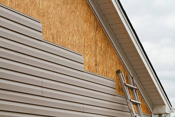 Professional Vinyl Siding technician working in Round Rock, TX